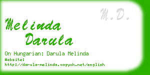 melinda darula business card